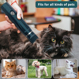 2 IN 1 Pets Grooming Kit USB Rechargeable Pet Dog Cat Paw Hair Clippers Trimmer Nail Grinder Foot Hair Cutting Machine Remover