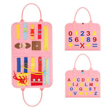 Toddler Busy Board Sensory Toy Basic Skills Activity Boards Fine Motor Skills Educational Toys Great for Airplane Car Travel