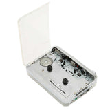 Transparent Cassette Player Portable Cassette Tape To MP3 Player Converter with 3.5mm Headphone Jack WAV MP3 Recording Mode