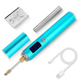 USB High-Power Fast Heat Wireless Soldering Iron Rechargeable Soldering Iron Temperature Adjustment with LED Display B C K-type
