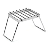 Picnic Folding Multifunctional Campfire Grill Portable Stainless Steel Grill Grate Outdoor Camping Hiking Gas Stove Stand