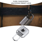 Pure Fingerprint Unlock Smart Fingerprint Door Lock Safe Padlock USB Charging Waterproof Keyless Lock