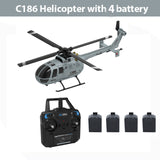 C127 C186 2.4G RC Helicopter 4 Propellers 6 Axis Gyro Sentry Spy RC Drone Single Paddle Electronic Gyroscope for Stabilization