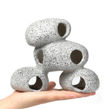 Aquarium Rock Cave Fish Tank Pond Hideaway for Shrimp Cichlid Hiding Breeding Spawning Hideout Decor Ornament