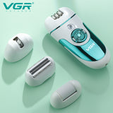 4in1 electric women epilator female shaver leg body hair removal lip chin depilatory lady bikini trimmer facial hair remover
