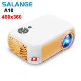 Salange Mini Projector A10 480*360 Pixel Mini Beamer Support 1080P Portable USB Video Projector for Home Theater Kid Gift Cinema