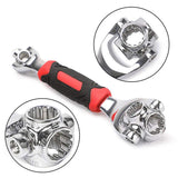 Universal Grip Wrench Sleeve Tube Wrench Spanner Set 8 in 1 Multi-Functional German Fast Hex 52 in 1 Ratchet Car Repair Tools