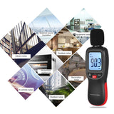 30-130dB Noise Volume Measuring Instrument Decibel Monitoring Tester Mini LCD Digital Noisemeter Sound Level Meter