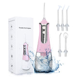 Portable Water Dental Flosser Oral Irrigator USB Rechargeable Water Jet Floss Tooth Pick 5 Jet Tip 350ml Water Thread for Teeth