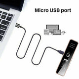 Rechargeable voice recorder HD dual microphone noise reduction remote voice recorder MP3 player professional concealment