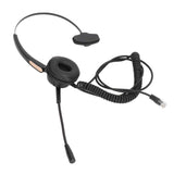 RJ9 Headphone Noise Reduction Ergonomic Adjustable Computer Headset with Microphone for Office Business
