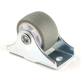 Hot XD-16PCS TPE Caster Wheels Duty Fixed Casters With Rigid Non-Swivel Base Ball Bearing Trolley Wheels Top Plate 1 Inch