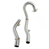 Exhaust Header Mid Pipe Slip-On Mid‐Pipe with Bend for Honda Crf250L/Rally 12-21