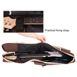 Electric Guitar Case Gig Bag Double Straps Pad 7mm Cotton Oxford Fabric Thickening Waterproof Guitar Backpack