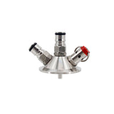 2"TC Ball Lock Tapping Head with 60cm Silicone Hose Rated Pressure Relief 35 psi