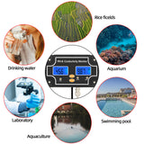 2 in 1 Digital PH EC Meter Water Quality Tester PH/EC-2681 Professional Waterproof Monitoring Double Display Tester 40%off