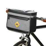 Cycling Insulated Bike Cooler Bag Water Resistant Bike Handlebar Bag Bike Basket Front Bag Pannier with Bike Phone Mount