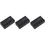 3X Eu Plug,Ha400 Ultra-Compact 4 Channels Mini Audio Stereo Headphone Amplifier With Power Adapter Black
