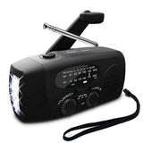 Mini Multi-functional Hand Radio Solar Crank Dynamo Powered AM/FM/NOAA Weather Radio Use Emergency LED Flashlight Power Bank