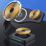 QI Magnetic Wireless Charger Stand 4 in 1 Fast Charging Dock Station for Iphone for Apple Watch for  Pro