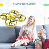 ZF04 RC Drone Mini Infrared Induction Hand Control Drone Altitude Hold 2 Controllers Quadcopter for Kids Toy Gift
