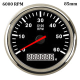 8000 rpm Tachometer Boat Car Marine Tacho Gauge with LCD Hourmeter 85mm Tachometer Diesel &amp;Gasoline Engine RPM Gauge 9~32V
