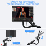 360 Degree Aviation Aluminum Screen Monitor Adjuster Replacement for Peloton Bike Swivel Arm for Peloton Screen
