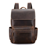 Backpack laptop business retro Leather bag crazy horse skin large-capacity outdoor leisure travel backpack
