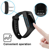 Proker Audio Recording Digital Voice Recorder Fashion Watch Bracelet Band LCD Screen Display Wristband Voice Recorder 8GB