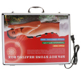 Portable Massage Stone Heater Case Heating Box Electric Spa Hot Stones Massage Stones Warmer Set Tool Relieve Stress Back Pain