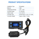 Digital Temperature Humidity Controller Temperature Humidity Meter Intelligent Thermostat Humidistat Thermometer Hygrometer