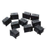 20 Pcs 1000UF 50V 13X25mm Aluminum Electrolytic Capacitors Black With 10 Pcs SPST Mini Black 2 Pin Rocker Switch