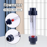 LZS Plastic Flowmeter Tube Water Rotameter Short Tube Liquid Measuring Tool Flow Measuring Instruments WWO66