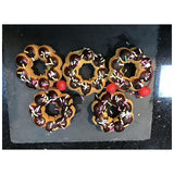 110V 220V 1550W Non-Stick Commercial Plum Donut Machine Plum Crisp Machine 5pcs Waffle Machine Donut Cake Baker Free Shipping