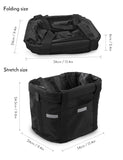 MTB Bicycle Front Basket Removable Waterproof Bike Handlebar Canvas Small Pet Dog Carry Carrier Frame Bag Bicycle 2023 New