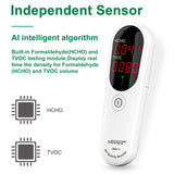 Convenient Air Quality Detector Gas Formaldehyde Tvoc Household Environmental Tester LED Display Intelligent Alarm Detector OEM
