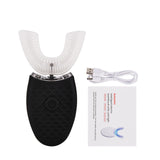 Waterproof silicone U shaped Ultrasonic Toothbrush USB Rechargeable Automatic Electric Tooth Brush 4 Modes Oral Cleansing Brush