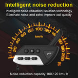 Motorcycle Smart Bluetooth Helmet Headset 800M 4 Rider Group Intercom Handsfree FM CVC Noise Reduction Interphone