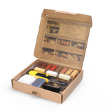 Laminate Repairing Kit Floor Kit Wood Board Repairs Tool Kit Wooden Floor Scratches Mending Utility Tool Kit with 11 Wax Blocks