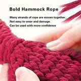 Brazilian Double Hammock 2 Person Canvas Cotton Hammock with Carrying Bag for Patio Porch Garden Backyard Lounging RE