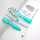 Professional 8 in 1 Pedicure Tools Set, Foot Care Stainless Steel Foot Rasp Foot Dead Skin Remover Pedicure Kit