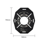 ShineTrip Camping Stove Insulation Board Stainless Steel Burner Heat Shield Anti-Scalding Hollow Design for Outdoor Camping