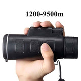 Extra Long 9800M/300000M Compass Flashlight Angle Monocular Telescope Laser Outdoor Hiking Travel Portable Telescope Fashion Acc