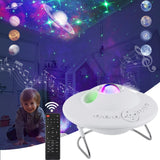 Colorful Starry Sky Projector LED Star Galaxy Night Light UFO Planet Bluetooth-Speaker For Bedroom Game Room  With White Noise