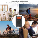 Portable Full Band Radio Aircraft Band Receiver FM/AM/SW/ CB/Air/VHF World Band with LCD Display Alarm Clock