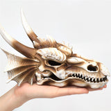 1Pc Dinosaur Skull Shaped Adornment Artificial Decor Resin Skull Model Fish Tank Decor Chic Craft For Aquarium Fish Tank