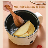220V Mini Multifunction Non-stick Pan Electric Cooking Pot Household  Hot Pot Single/Double Layer Electric Rice Cooker Machine