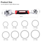 Universal Grip Wrench Sleeve Tube Wrench Spanner Set 8 in 1 Multi-Functional German Fast Hex 52 in 1 Ratchet Car Repair Tools