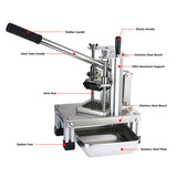 Commercial Potato Chipper Fruit Vegetable Slicer With 3 Stainless Steel Blades-1/4 1/2 "3/8" French Fries Cutter Potato Cutter