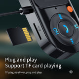 LCD Wireless Adapter Radio Bluetooth Audio Transmitter FM Modulator MP3 Player EQ with Dual USB Charger PD18W TF Card AUX Out